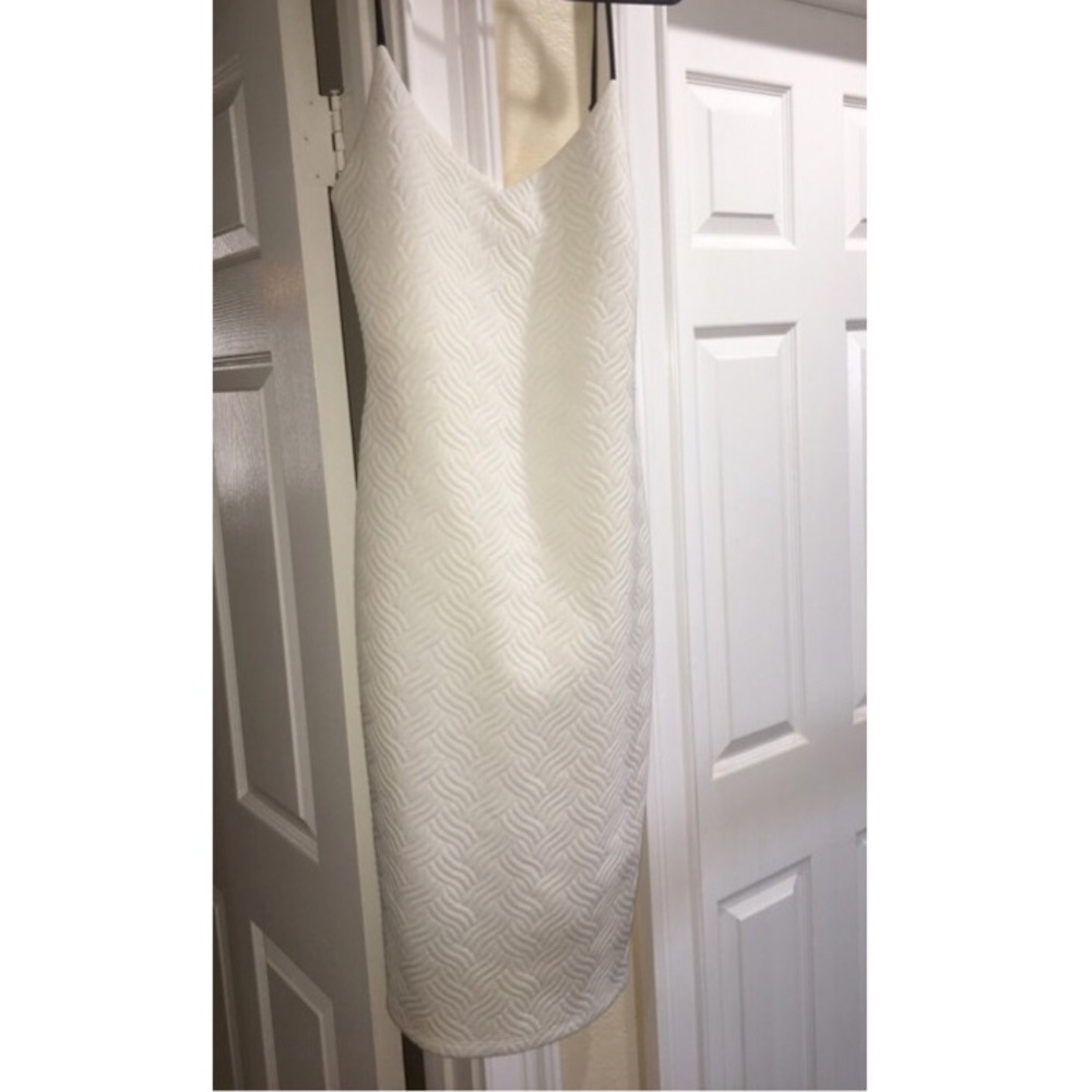White midi dress